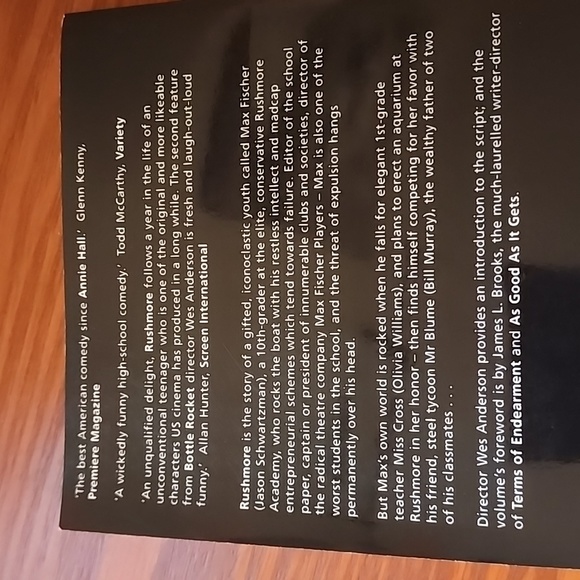 Wes Anderson's Rushmore-Original Screenplay - Picture 2 of 2